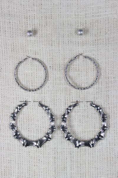 Textured Earring Set
