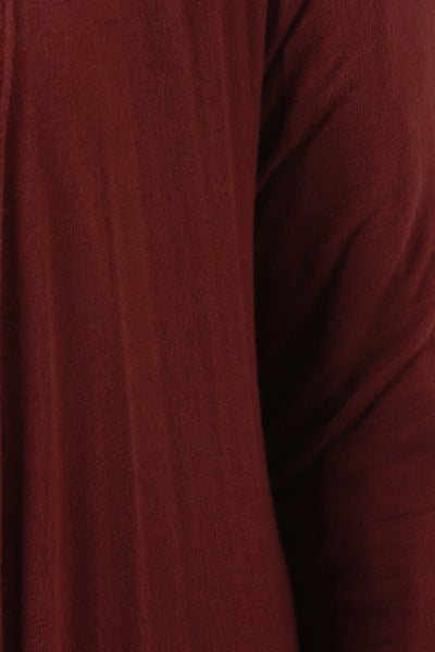 Asymmetrical Hem Soft Knit Longline Cardigan