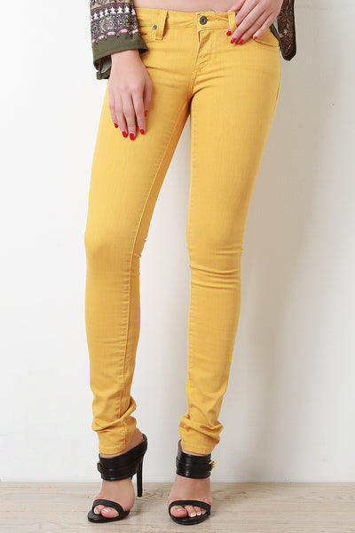 Low Rise Classic Denim Skinny Jeans