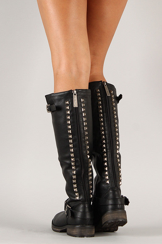 【in a row】Rider Buckle Boots Shop Black Mens Harley-Davidson Footwear Brake Buckle