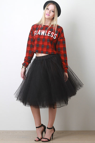 Tulle Tutu Midi Skirt