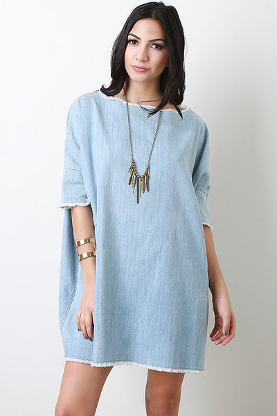 Denim Shift Dress