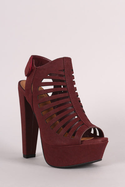 Speed Limit 98 Strappy Cutout Slingback Mule Heel