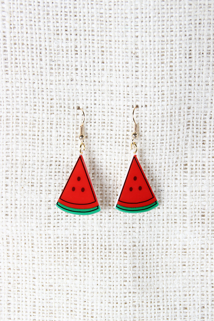 Watermelon Slice Earrings