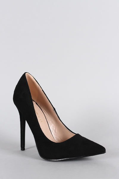 Shoe Republic LA Suede Pointy Toe Stiletto Pump