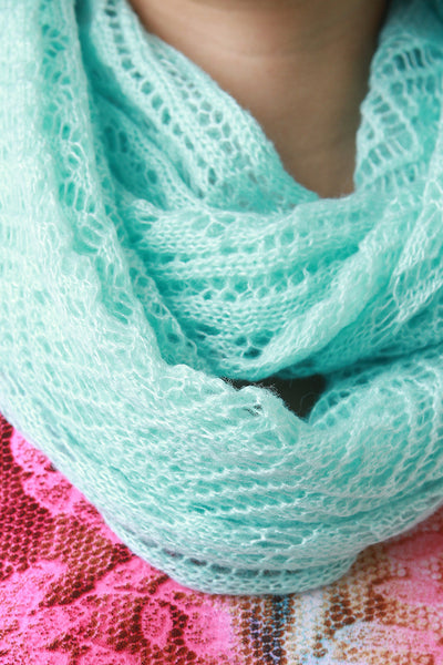 Ethereal Fine Knit Fabrication Scarf