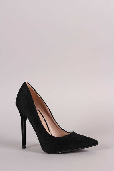 Shoe Republic LA Vegan Haircalf Pointy Toe Pump