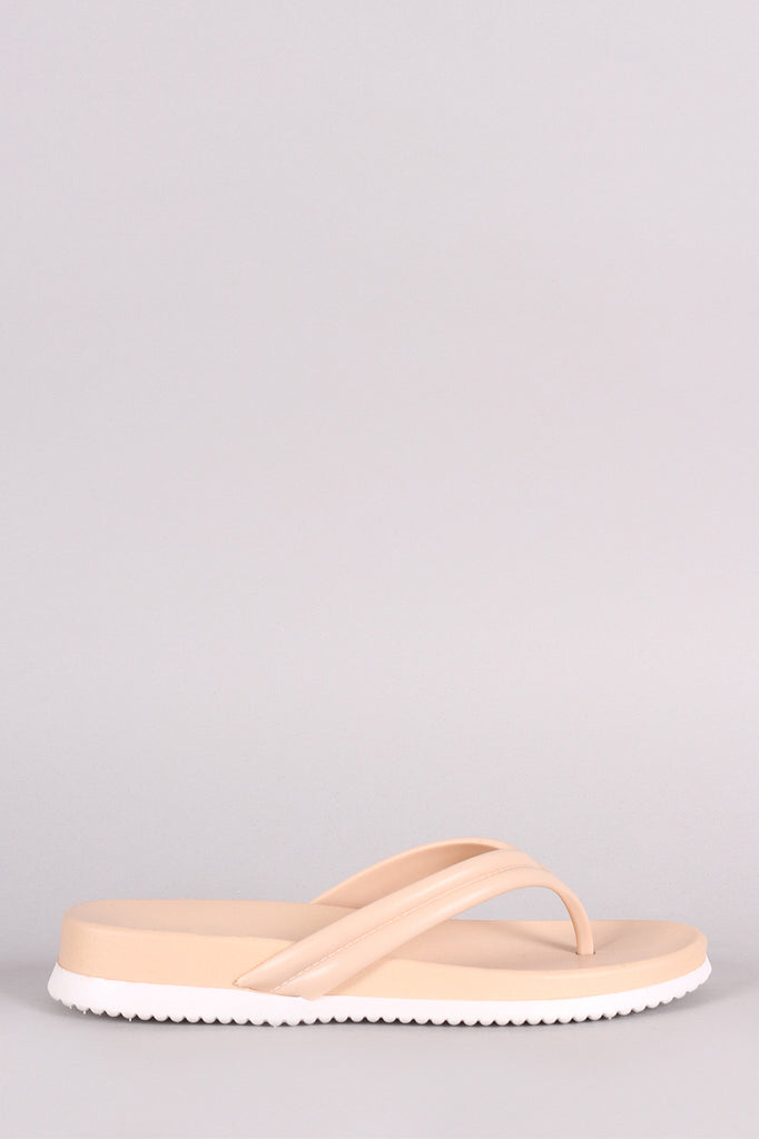 Simple T-Strap Thong Jelly Sandal