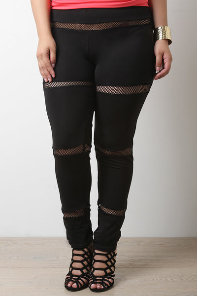 Mesh Panel Leggings