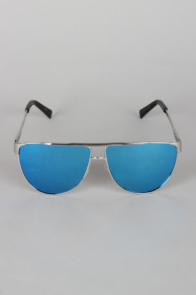 Semi-Aviator Metallic Sunglasses