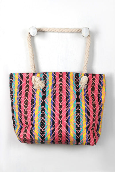 Striped Tribal Tote Bag