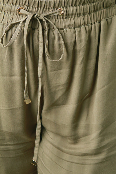Zip Pocket Drawstring Baggy Jogger Pant