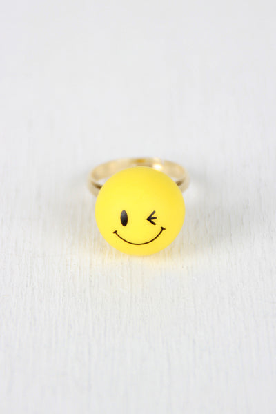 Winking Emoji Ring