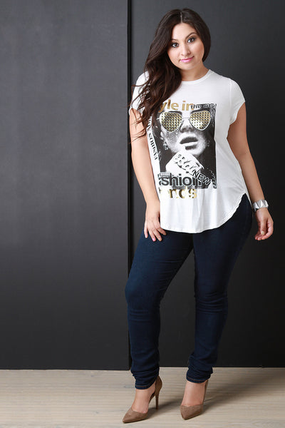 Fashion Trends Graphic Print Tee Shirt