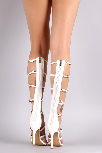 Liliana Strappy Buckled Gladiator Heel