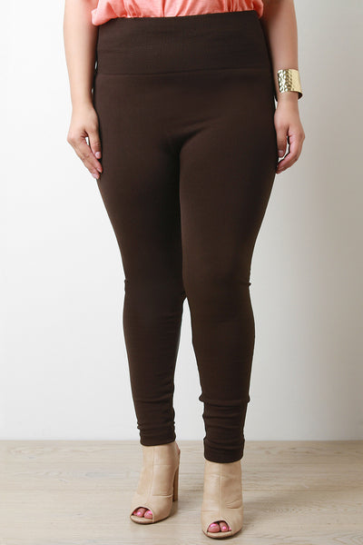 High Waisted Soft Knit Leggings