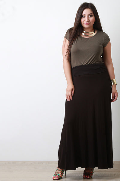 Jersey Knit Maxi Skirt