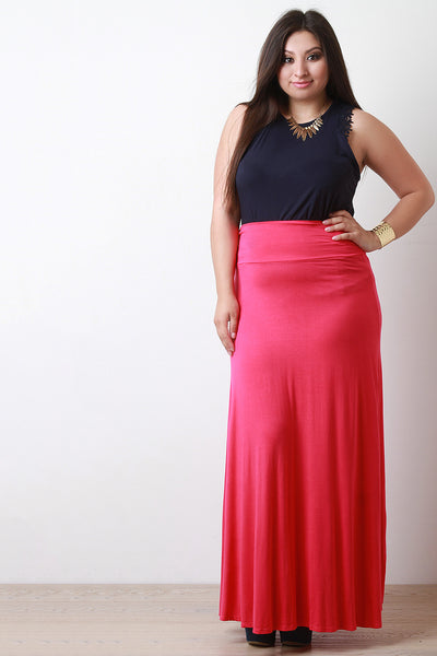 Jersey Knit Maxi Skirt