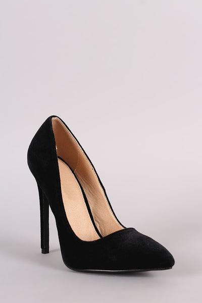 Liliana Velvet Pointy Toe Stiletto Pump