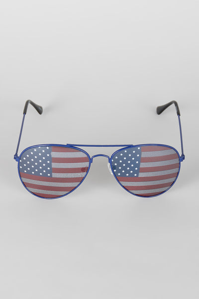 Stars and Stripes Aviator Sunglasses