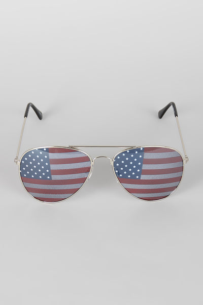 Stars and Stripes Aviator Sunglasses