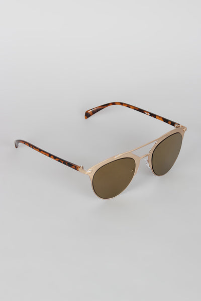 Double Bridge Matte Shooter Sunglasses