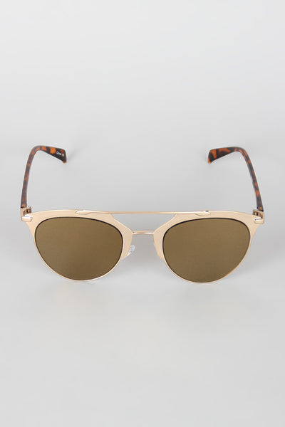 Double Bridge Matte Shooter Sunglasses