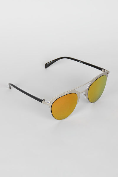 Double Bridge Matte Shooter Sunglasses