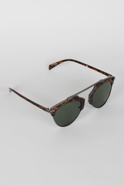 Top Bridge Butterfly Wing Sunglasses