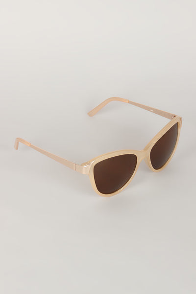 Curved Wing Silhouette Sunglasses