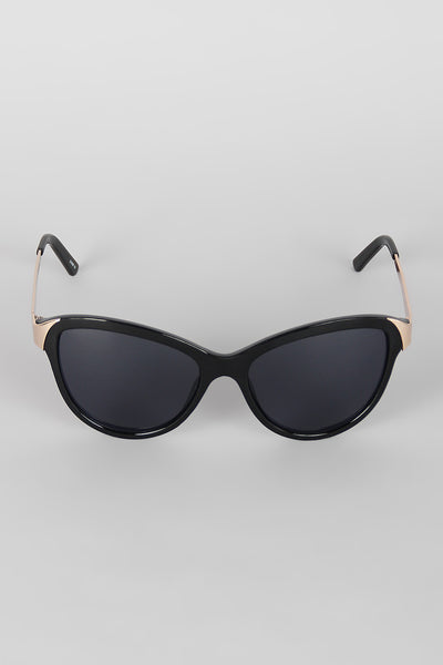 Curved Wing Silhouette Sunglasses