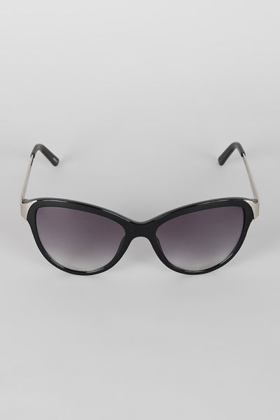 Curved Wing Silhouette Sunglasses