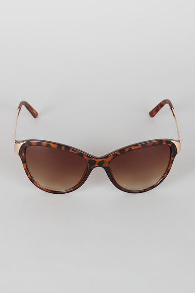 Curved Wing Silhouette Sunglasses