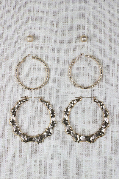 Textured Earring Set