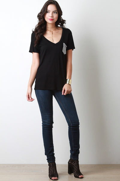 Feather Weight Pocket Tee Top