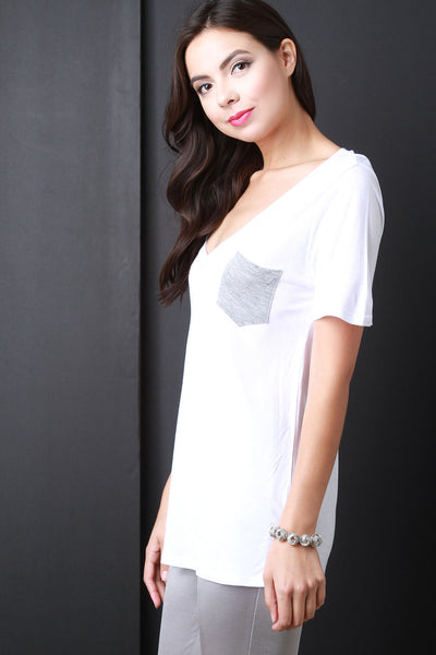 Feather Weight Pocket Tee Top