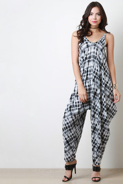 Tie Dye Harem Jumpsuit