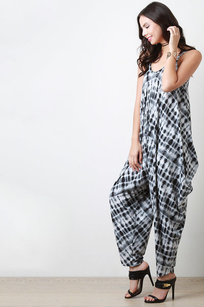 Tie Dye Harem Jumpsuit