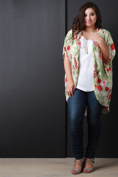 Tropical Kimono Top