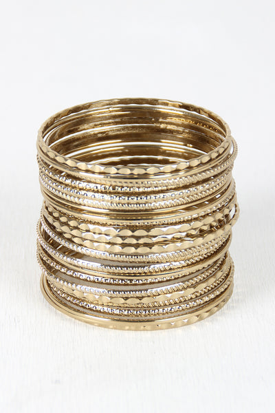 Etched Bangle Set