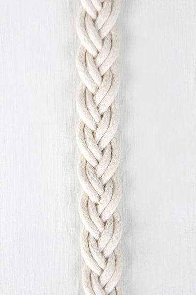 Nautical Braided Rope Skinny Belt