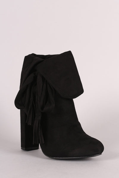 Wild Diva Lounge Fold Over Slouchy Booties