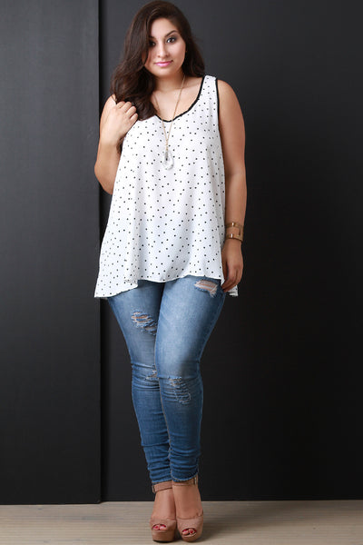 Sleeveless Star A-Line Top