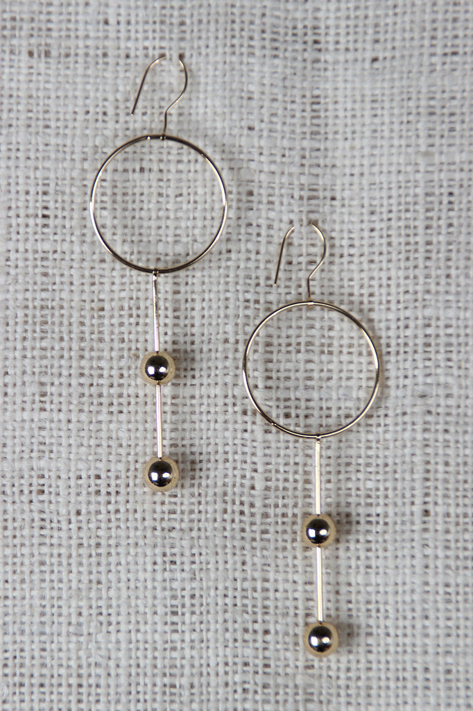 Circles And Spheres Drop Earrings