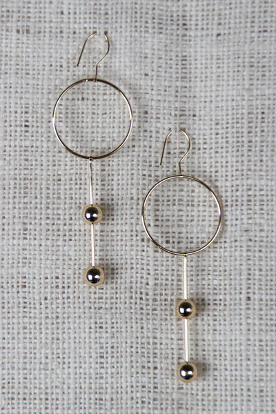 Circles And Spheres Drop Earrings