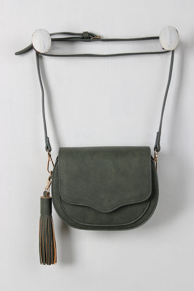 Simple Vegan Leather Sling Bag