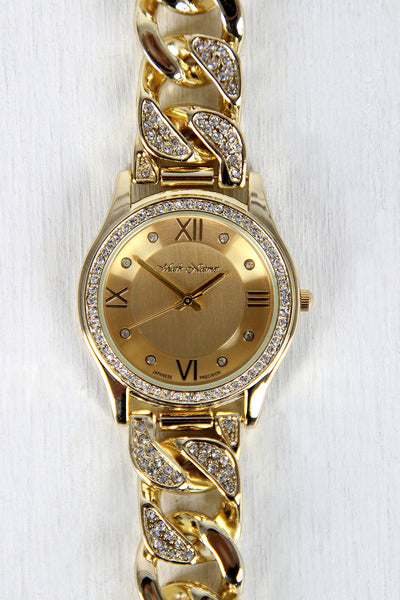 Rhinestone Chain Band Watch