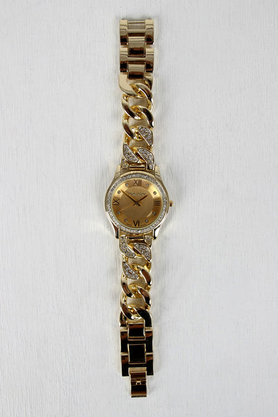 Rhinestone Chain Band Watch