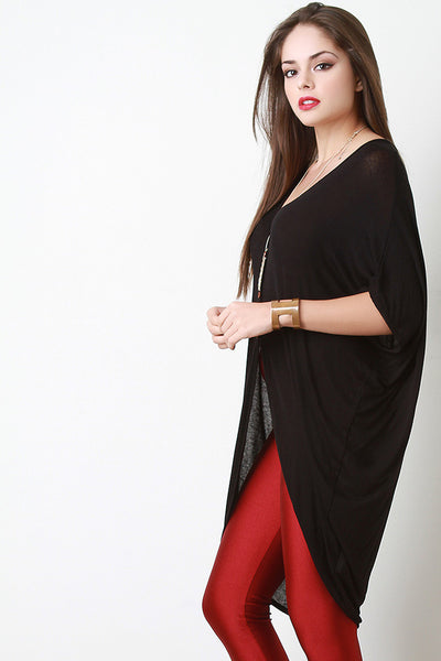 Extra Long Half Sleeve Cocoon Cardigan