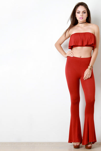 High Waisted Bell Bottom Pants